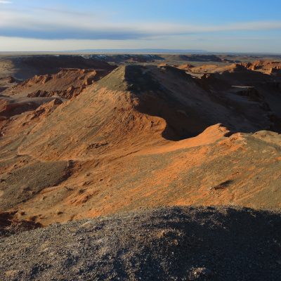 Baynzag, site of important dinosaur findings, Flaming Cliffs