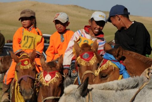 Naadam horse race, Gobi desert, Mongolia,, Naadam Festival
